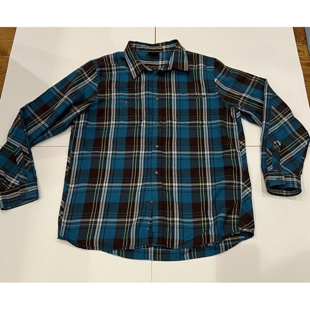Oakley Light Flannel Plaid Button Front Long Sleeve Shirt‎ - Men's Size XL